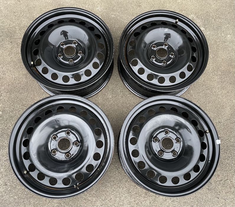 4x felgi stalowe 5x112 r17 et38 6,5J Stalowki czerne Germany 17”