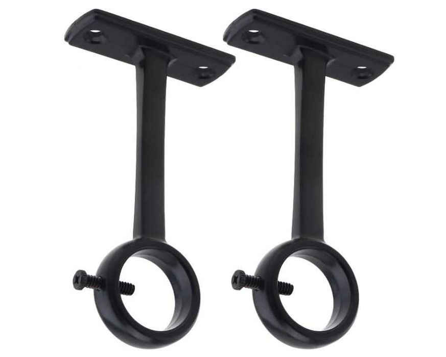 Mocowanie sufitowe wsporniki karnisza czarne