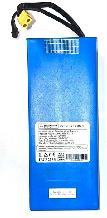 Новый Акумулятор батарея АКБ для Crosser Т4 12,5 АН 48V 2024 Гарантия!