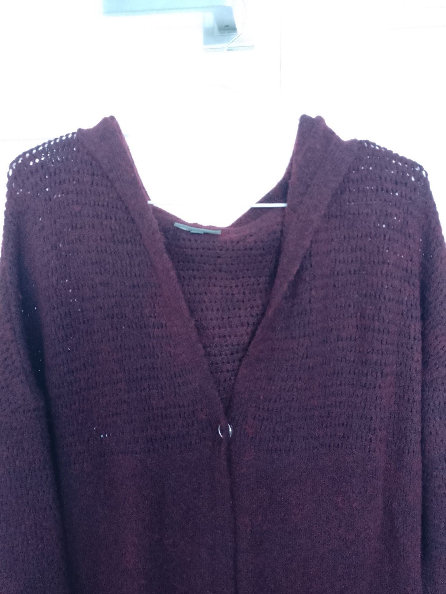 Street one sweter z kapturem dzianinowy damski roz L