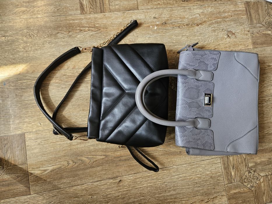 Чорна сумка клатч, сіра сумка Hermes
