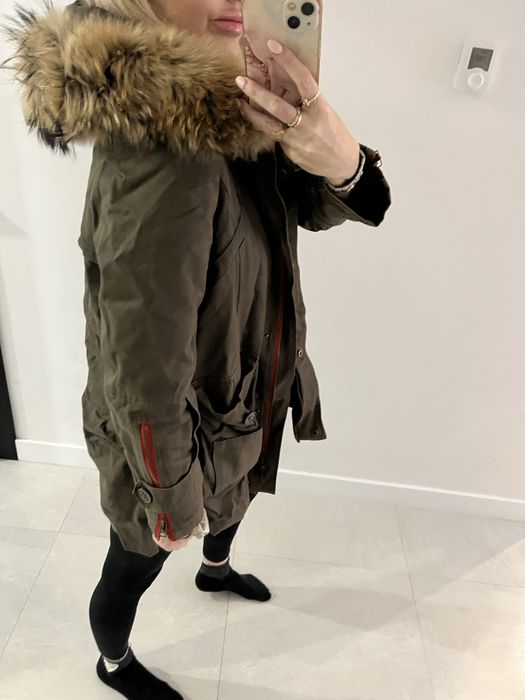 Parka z naturalnym futerkiem