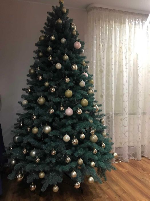 Штучна ялинка зелена Лита ялинка Литая елка Новогодняя Смерека Ёлка