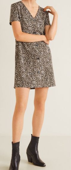 Vestido NOVO Animal Print, M