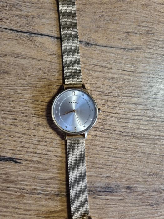 Zegarek złoty SKAGEN damski