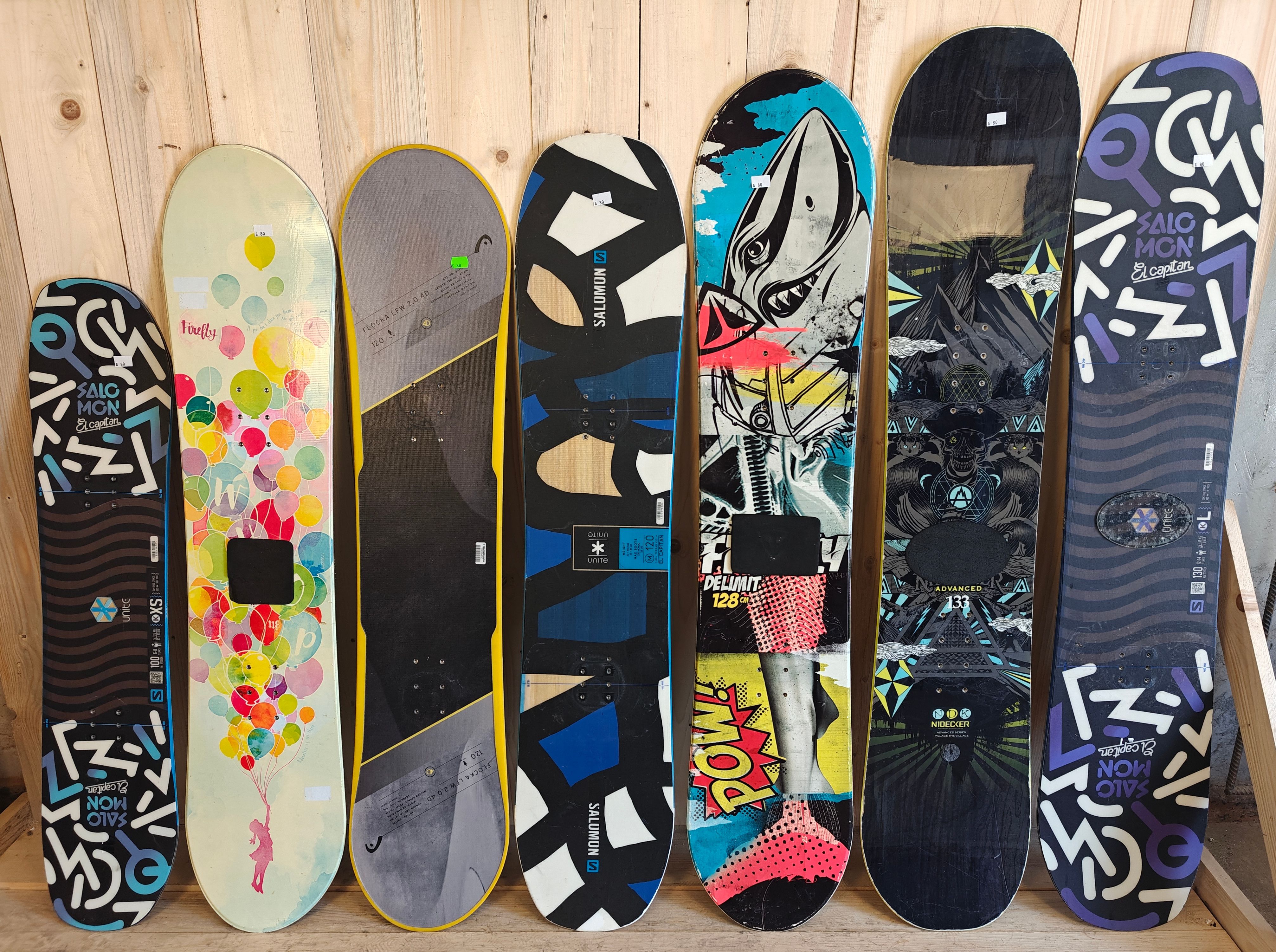 3 X Deski snowboardowe Junior mix (420 zł/80€ netto) pakiet desek