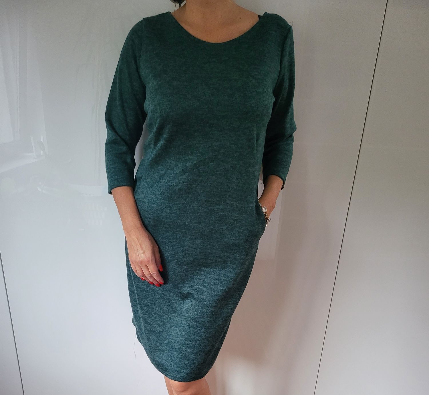Sweterkowa sukienka 6 kolorów 38-48