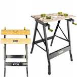 RYOBI STÓŁ WARSZTATOWY ROBOCZY składany 605x120x180mm Do 100kg RWB01