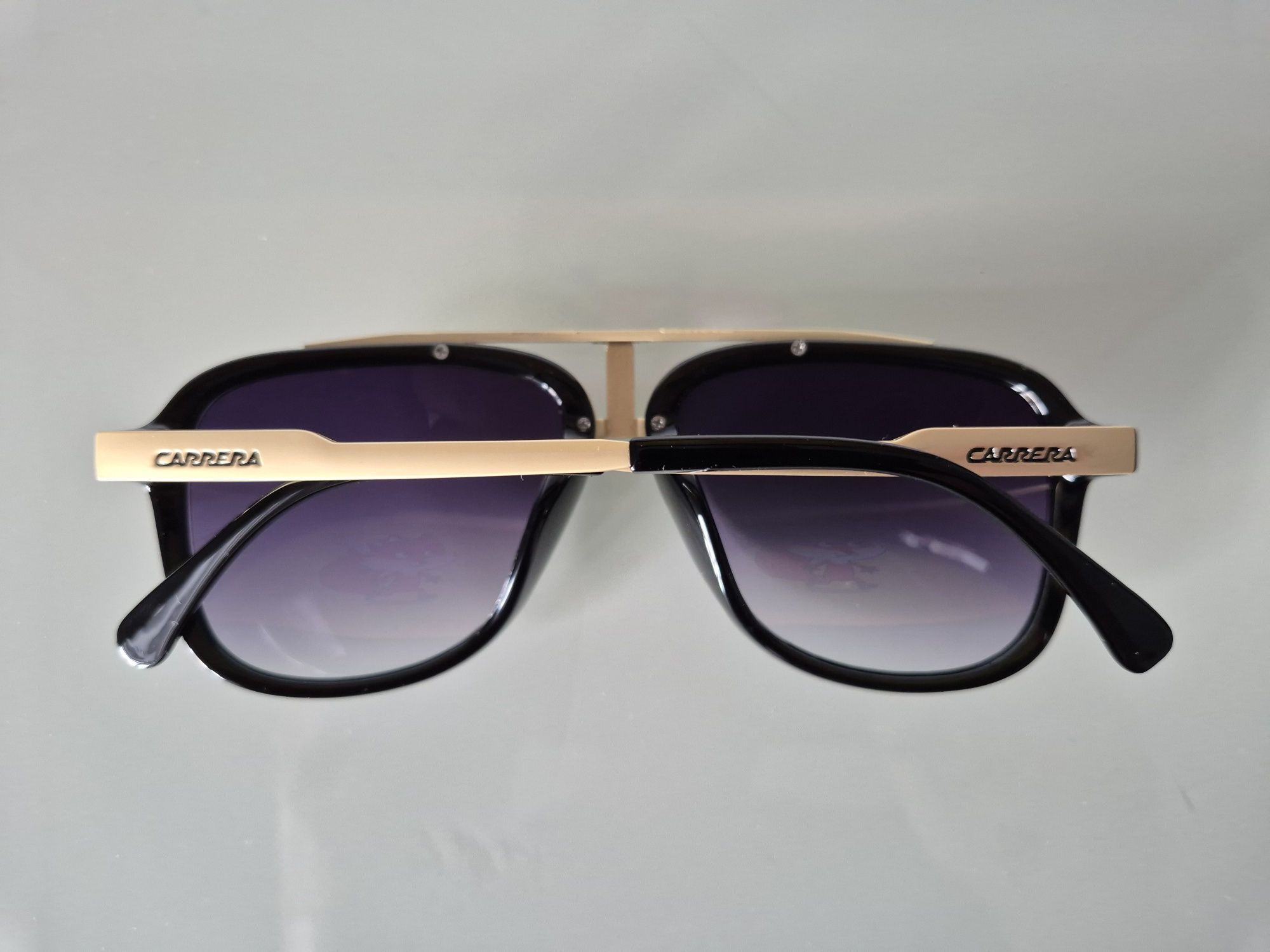 Okulary przeciwsłoneczne carrera pilotki uv aviator ray-ban złote