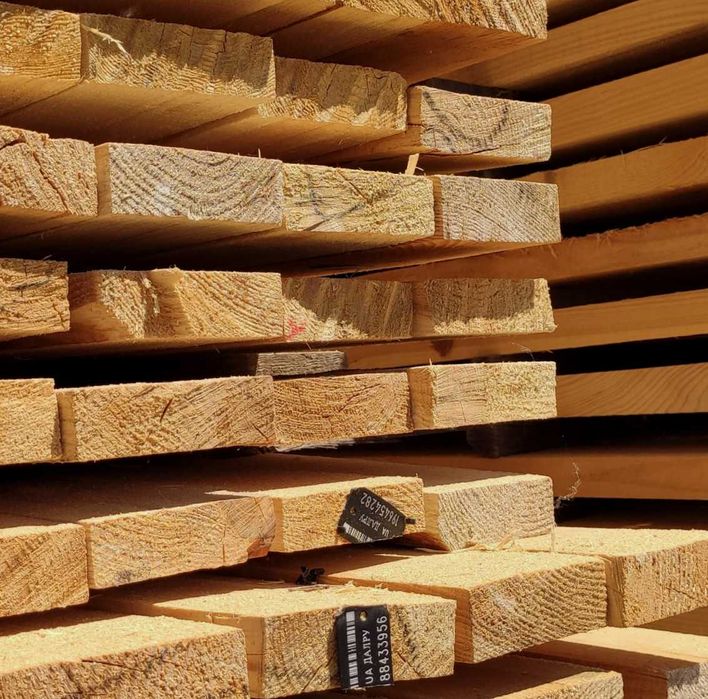 Дошка обрізна для даху, перекриття | Ціна зі складу