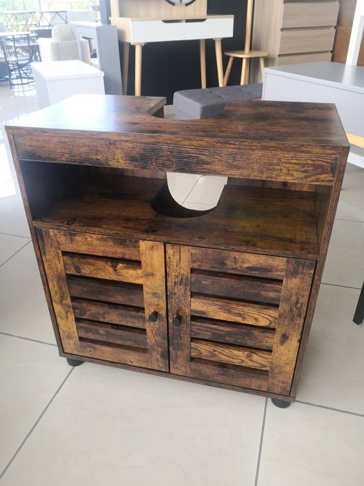 Stojącą szafka pod umywalkę Loft vintage uchylne drzwiczki półka 60cm
