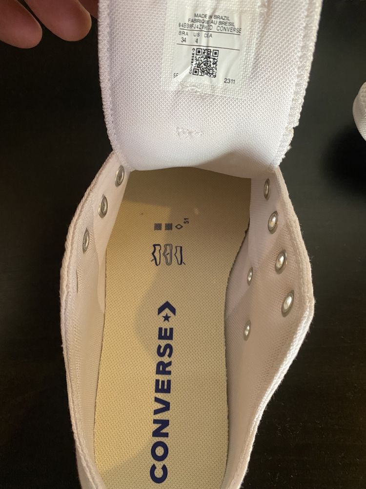 Tenis converse branco novo comprado no brasil nunca usado