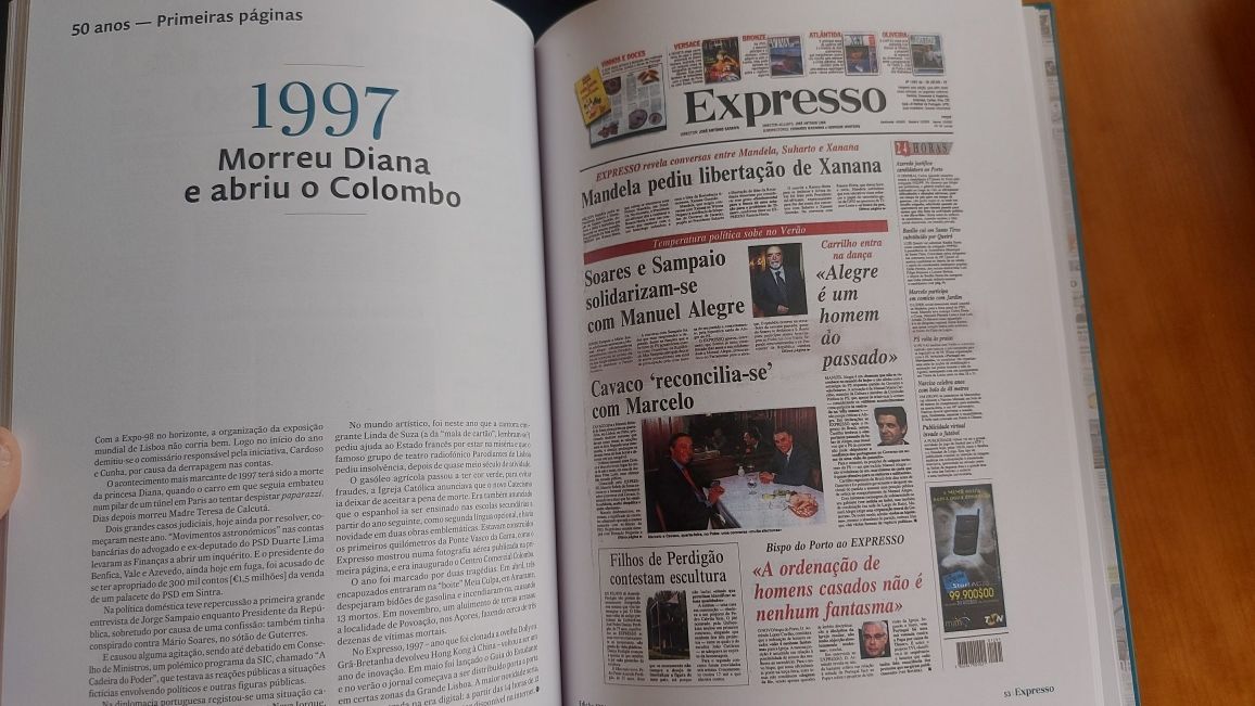 50 anos de Expresso O País e o Mundo em 50 primeiras páginas