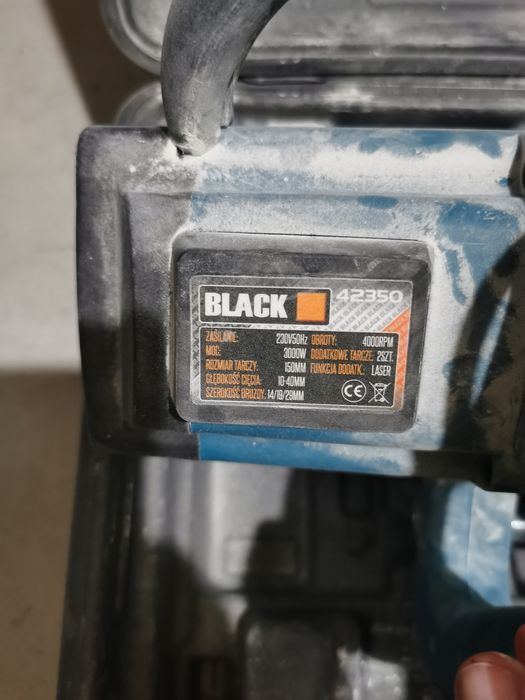Bruzdownica Black, 3000W, Soft start. Mało używana