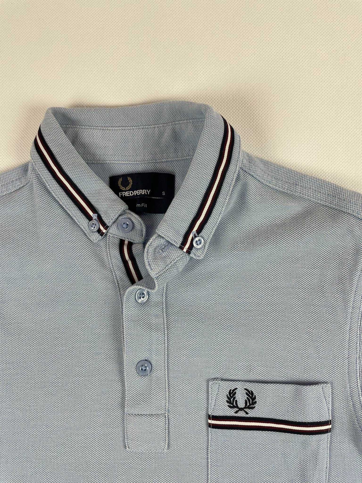 Koszulka Polo FredPerry S błękitna