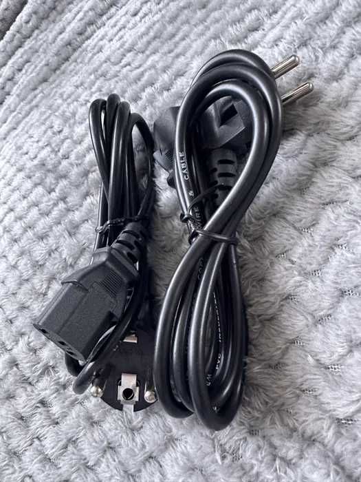 2x Kabel zasilający do komputer PC monitor drukarka do komputera
