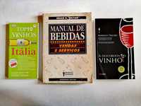 Pack de 3 Livros s/ Vinhos