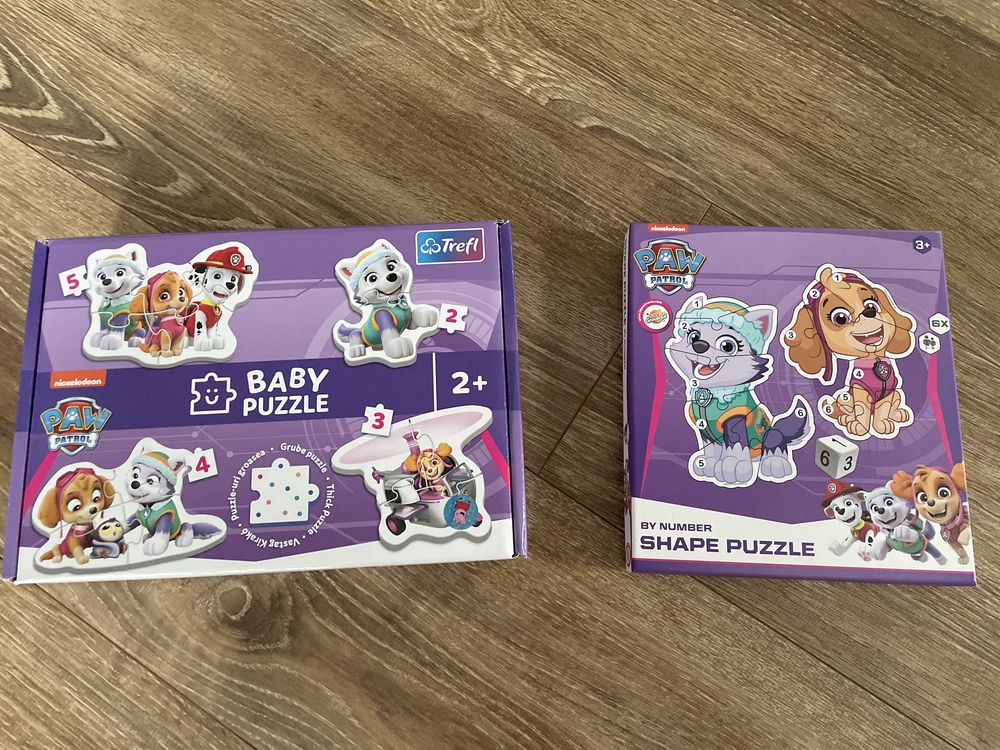 Puzzle psi patrol stan idealny dwa zestawy