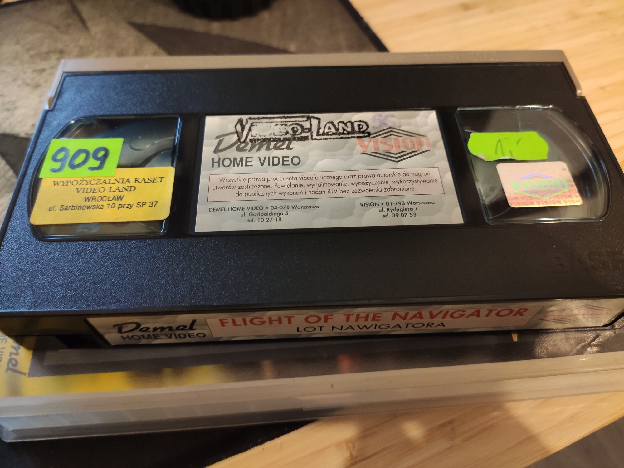 Lot Nawigatora kaseta VHS