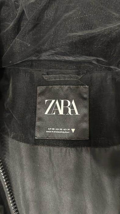 Пуфер куртка zara xs-m куртка over.