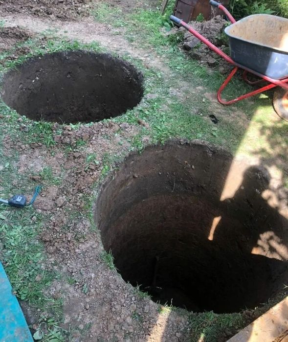 Каналізація септик під ключ вигрібна яма з бетонних кілець (BS200)