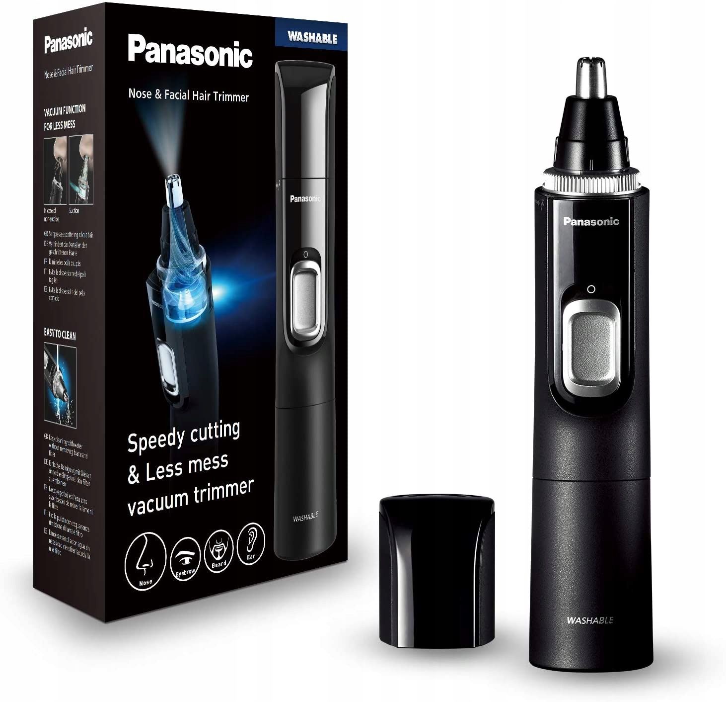 trymer do nosa/uszu panasonic er-gn300k+ baterie jak nowy