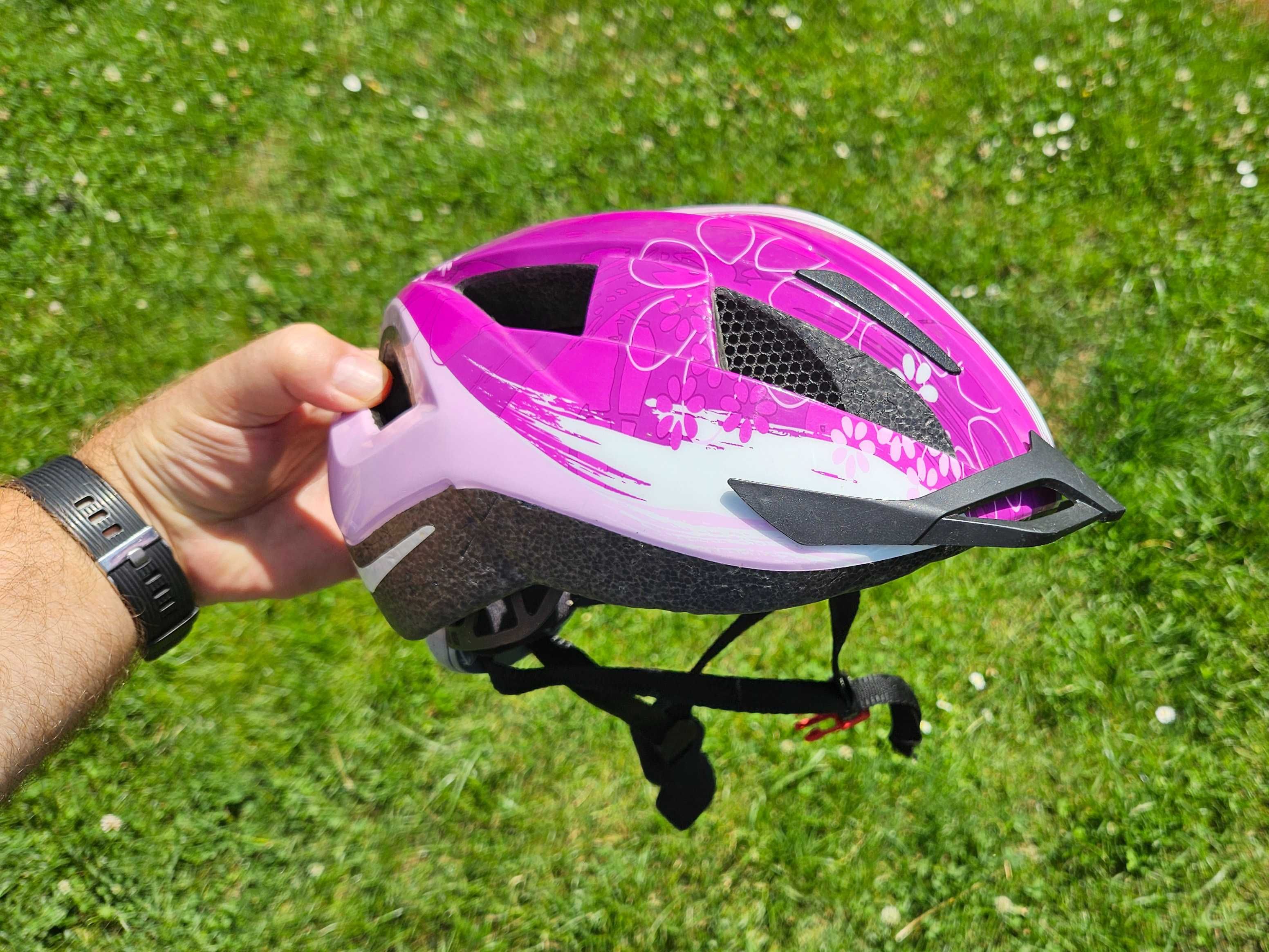Kask Rowerowy z lampką rozm. 49-54