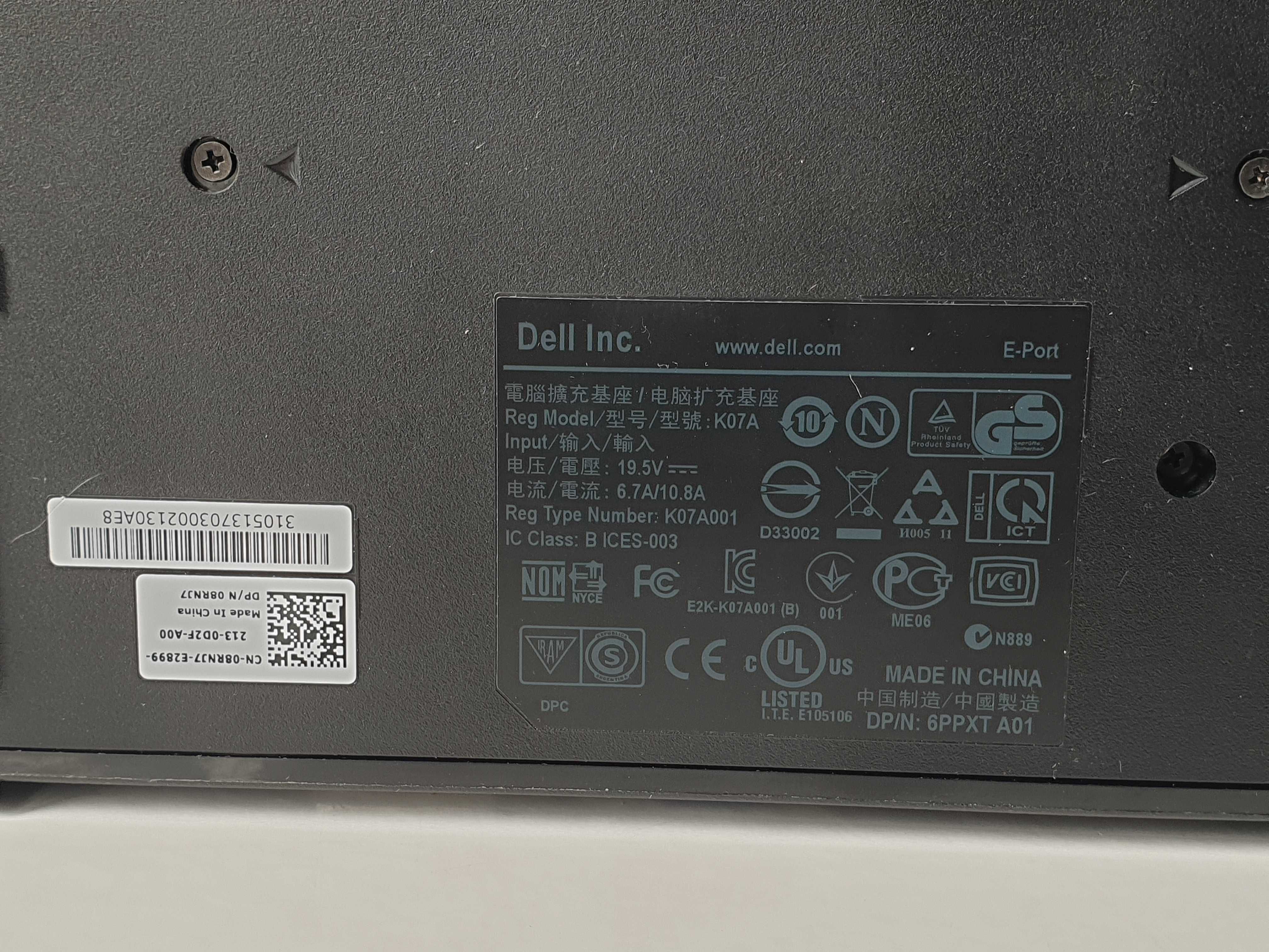 Докстанция k07a001 Репликатор Pr03x Dell E-Port