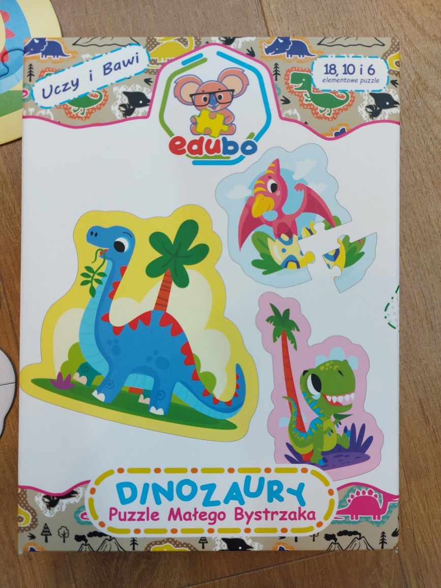 Puzzle dinozaury dla malucha
