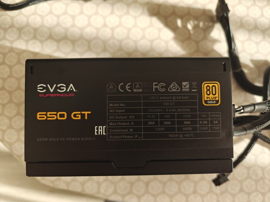 PSU EVGA Supernova 650 GT Gold 80+