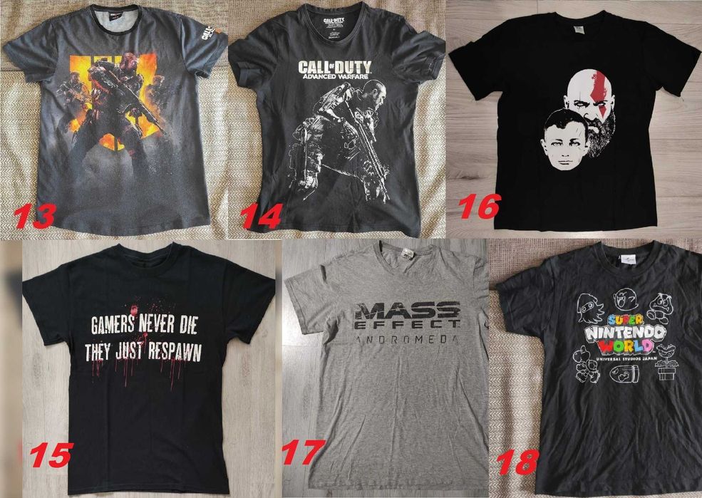 Футболка мерч по іграм Супер Маріо Шрьодінгер Пакман Зельда