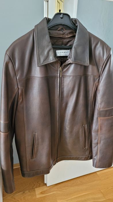 Kurtka skórzana męska L