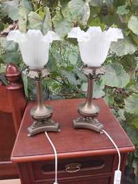 Stare lampki mosiężne vintage antyk