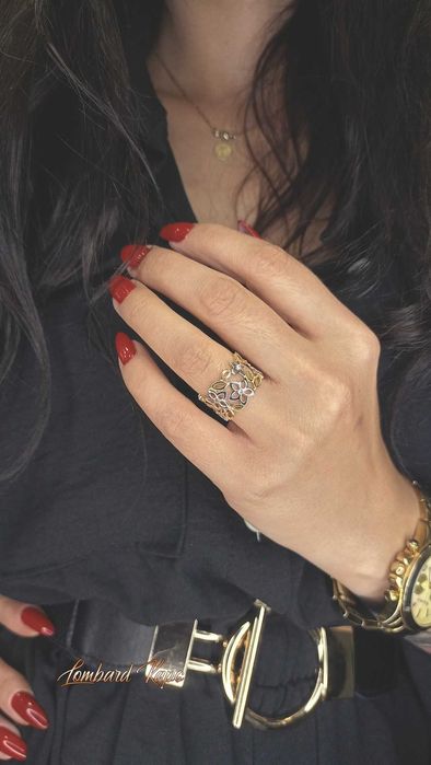 Złoty pierścionek p.585/3,82g