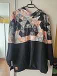 Bluza z kapturem r.L handmade czarna damska