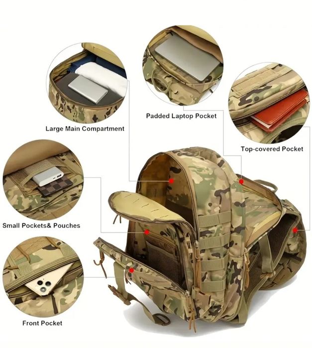 Plecak Taktyczny Turystyczny Trekkingowy 35L