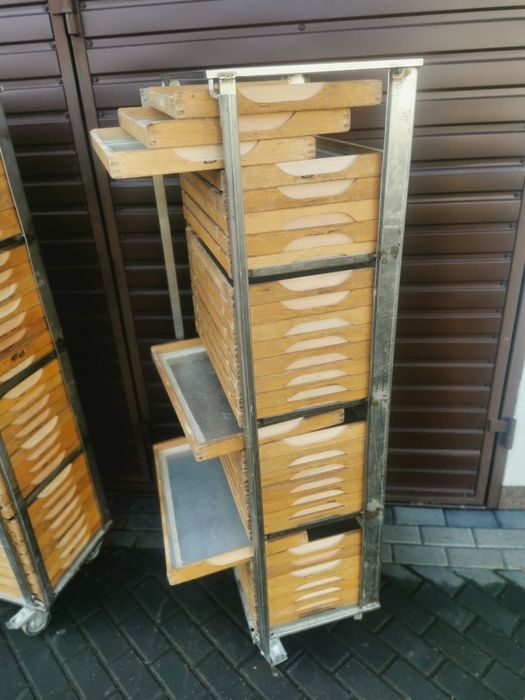 Wózek regał piekarnicza inox