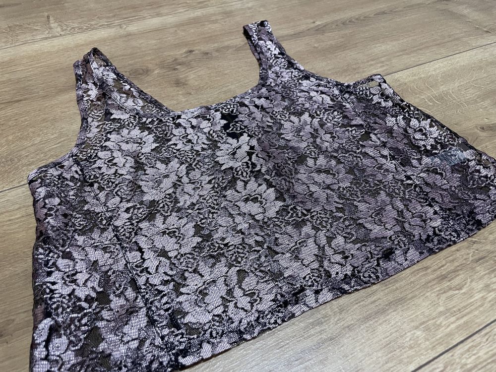 L 40 Topshop top bluzka ramiączka koronka