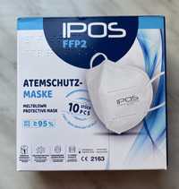 IPOS FFP2 maska ochronna, składana certyfikat CE, 10 szt w opakowaniu