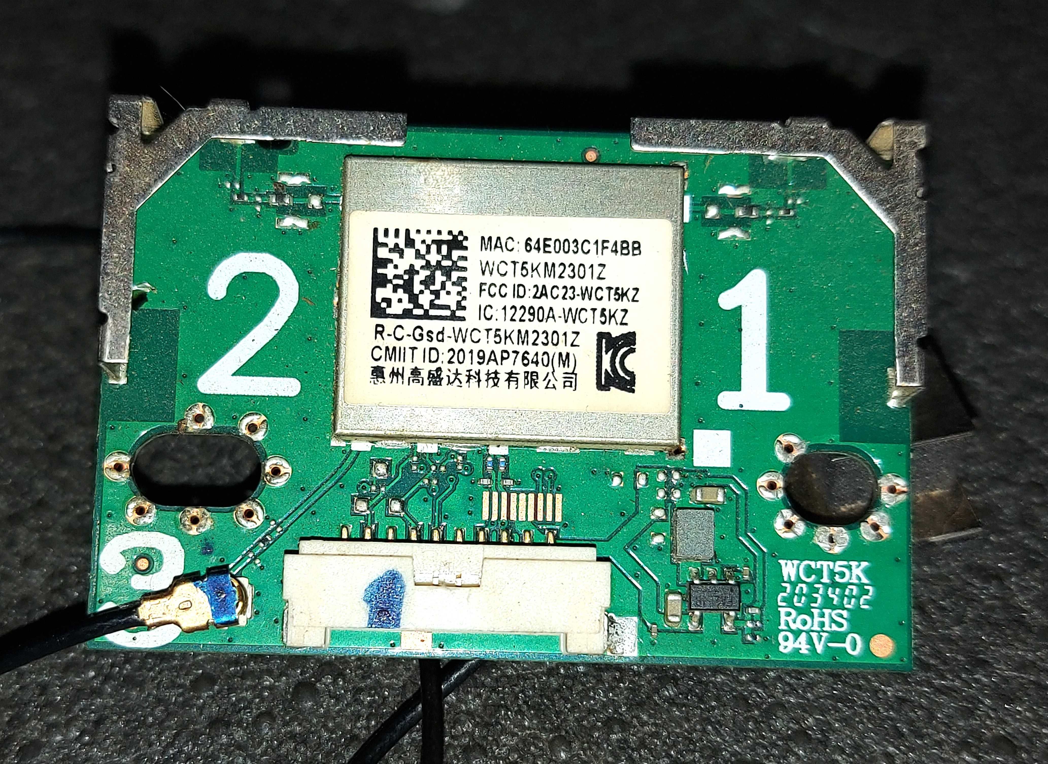 Wi-Fi модуль WCT5KM2301Z к телевизору KIVI 65U710KB 55U710KB 43U740LB