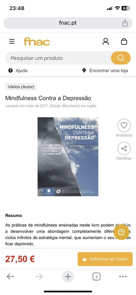 Mindfulness contra a depressao
