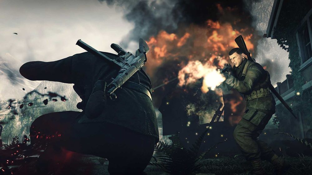 Sniper Elite 4: Italia PS4 / PS5 świetna strzelanka, snajper po polsku