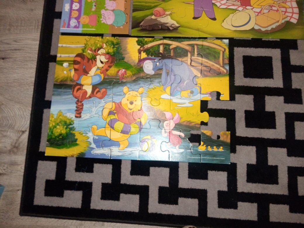 Puzzle zestaw10 sztuk wiek 3+