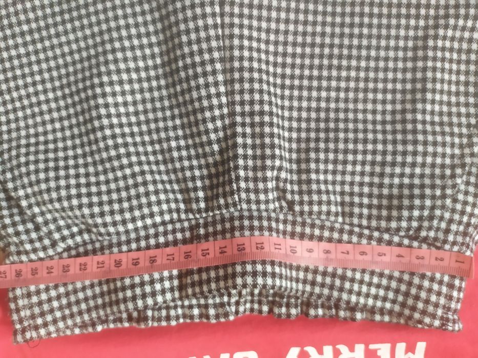 Spodnie 134 cool club  grubsze,eleganckie, pepitka