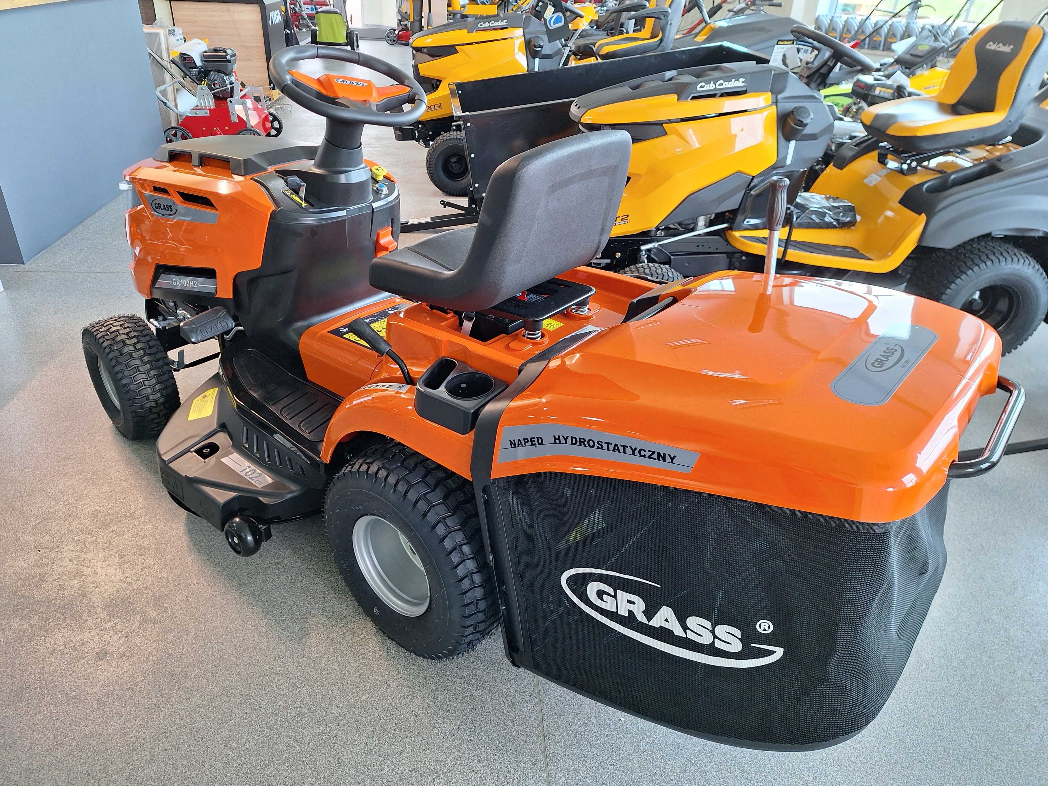 NOWY MOCNY Traktorek Kosiarka GRASS GR102H Kosz 245l Hydrostat 452cc