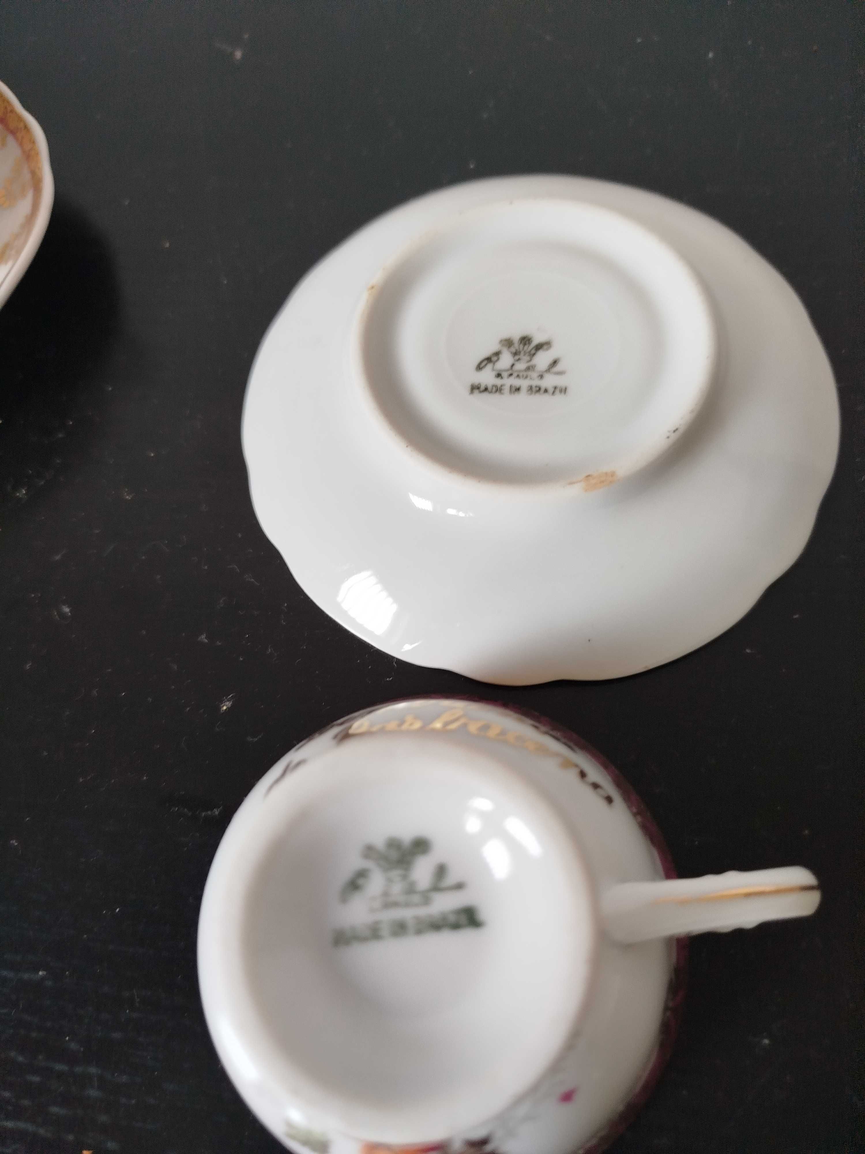 Duas chávenas de café porcelana Brazil