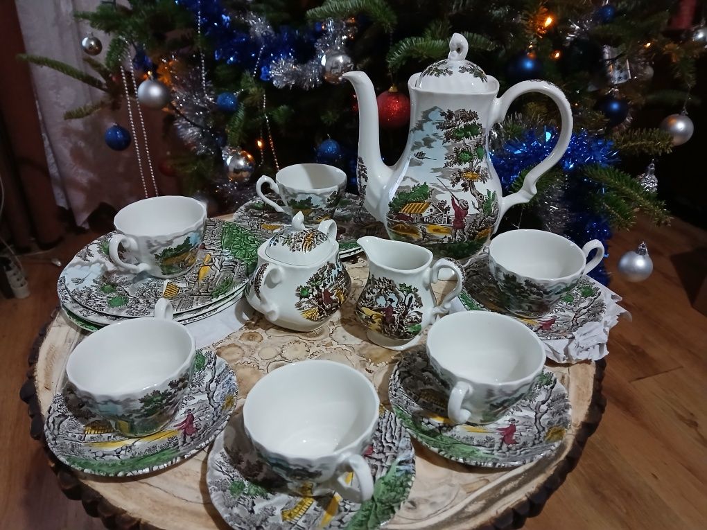 Poroże porcelana myśliwska