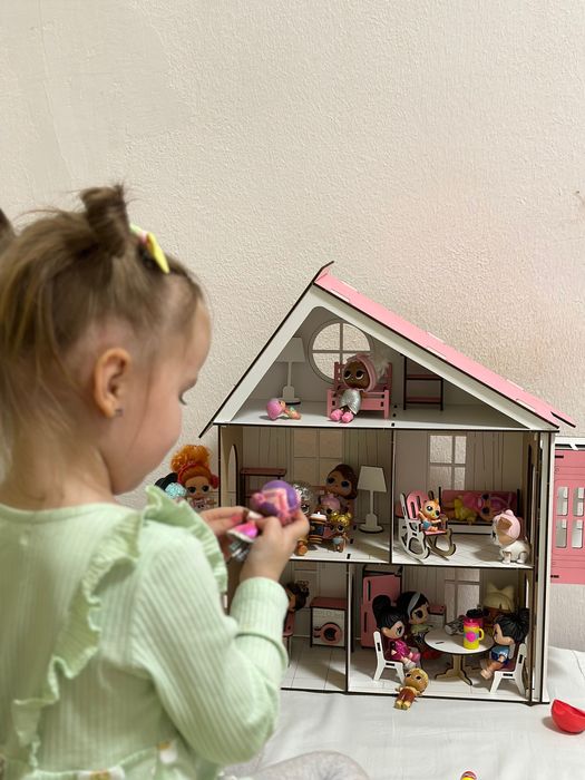 Дитячий будиночок для ляльки—НОВИЙ‼️ деревʼяний будиночок з меблями