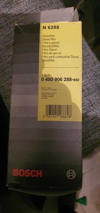Filtr Paliwa BOSCH N 6288 Diesel