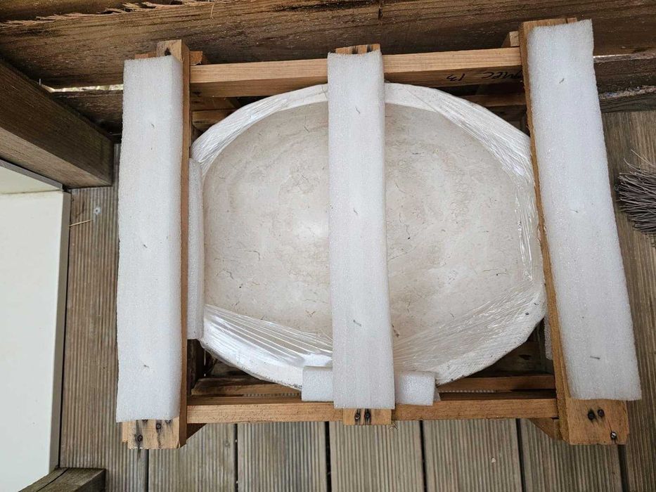 lavatorio de pousar 40-cm bege pedra
